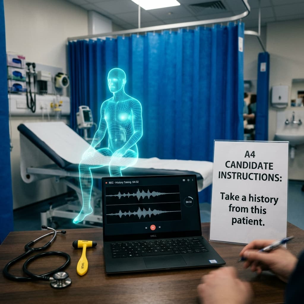 Medmock Photorealistic OSCE Exam Station with AI Hologram